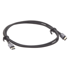 Cable USB-C a USB-C | 1 Metro (3.28 Pies) | Transferencia de Datos de 480 Mbps | Carga Rápida de Hasta 60W | QC 4.0/3.0/2.0 | PD3.0 | FPC | AFC | Protección Integrada | Caja de Aluminio | Nylon Trenzado | Color Negro