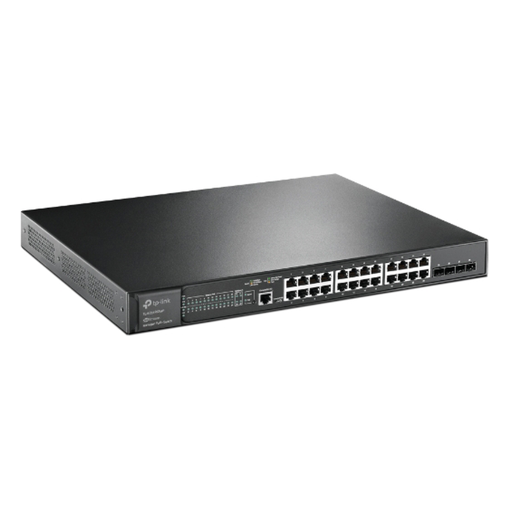 Switch L2+ Omada PoE+ / 24 Puertos PoE+ 10/100/1000 Mbps / 4 Puertos SFP+ 10G / 2 Puertos Consola (RJ45 y microUSB) / Administración Centralizada Omada o Stand-Alone / Multicast IGMP / Presupuesto PoE 384W / Montaje en Rack / (SG3428XMP)