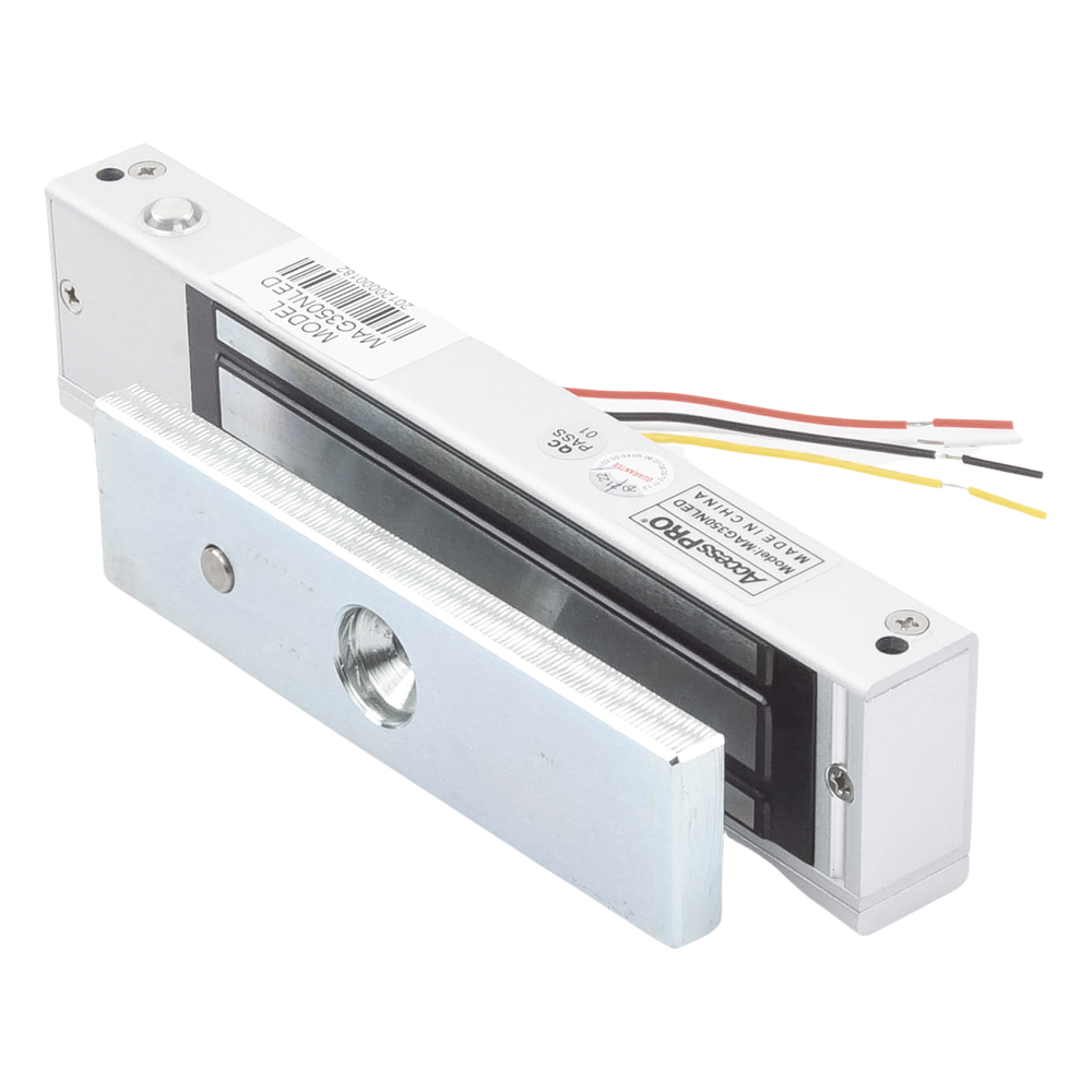 Chapa magnética de 350 lbs / Con LED indicador / Para uso en interior
