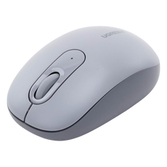 Mouse Inalámbrico 2.4G 800/1200/1600/2400 DPI | Función de 3 botones | Alcance 10m | Silencioso |  Ergonómico | Anti-caída y Anti-interferencias | Batería Alcalina AA incluida  | Color Grey.