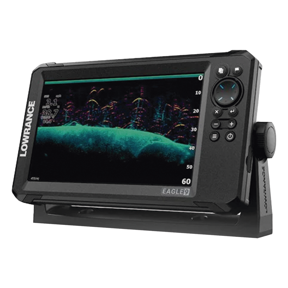 Eagle-9 ecosonda en pantalla horizontal IPS de 9 pulgadas, incluye transductor skimmer 50/200 kHz