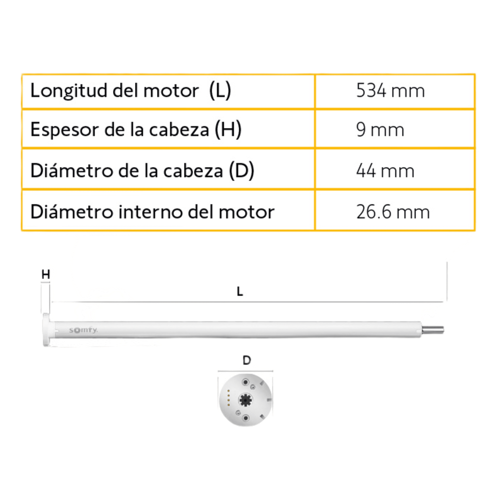 Kit de Motorización Inalámbrico RTS | Batería Integrada y Accesorios de Montaje | Para Ventanas de 2.3 x 3 mts