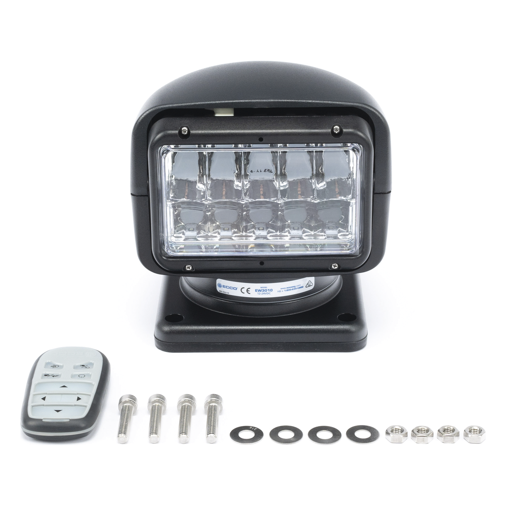 Faro Buscador, 7040 lumenes, Blanco, Uso Rudo Color Negro