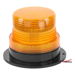 Burbuja brillante  de Larga Vida Útil con 8 LEDs, color ámbar, domo ámbar, 12Vcd