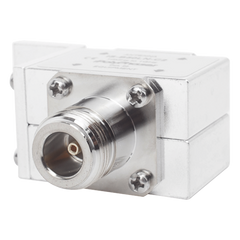Protector Coaxial RF / 125-1000 MHz / 50 Ω / Conectores N Hembra / Bloqueo DC / 40 kA