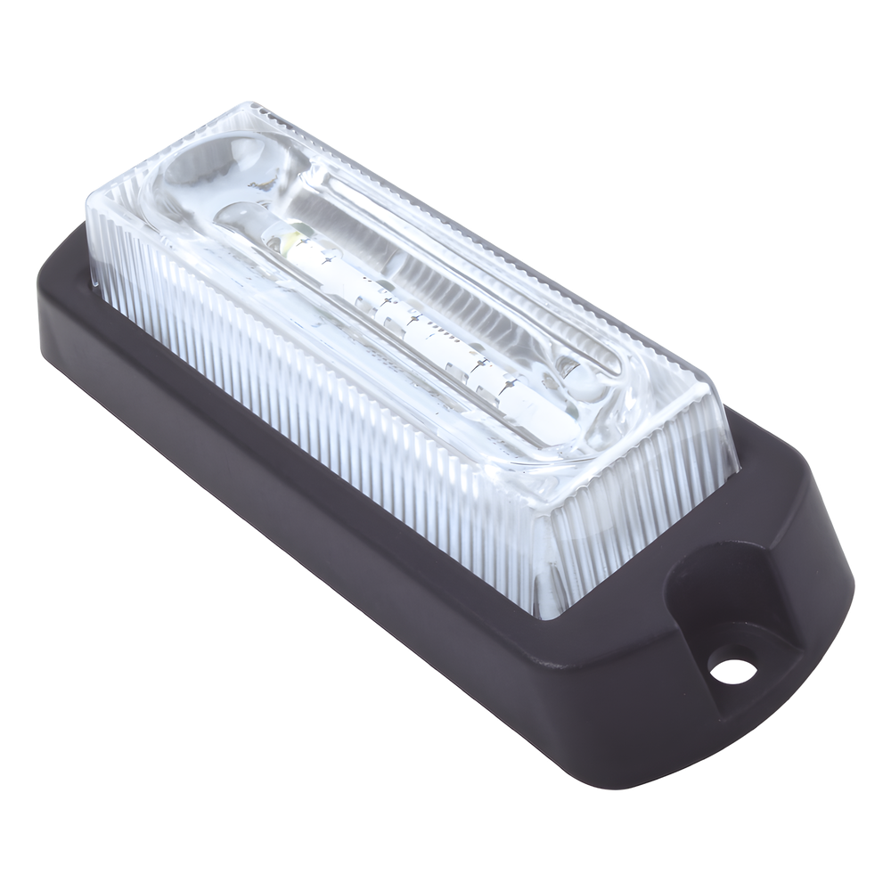 Luz Auxiliar Ultra Brillante X13 de 4 LEDs, Color Claro, con mica transparente