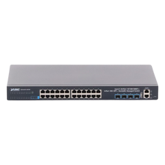 Switch Administrable Capa 3, 24-Puertos 10/100/1000T + 4-Puertos 10G SFP+, Apilable