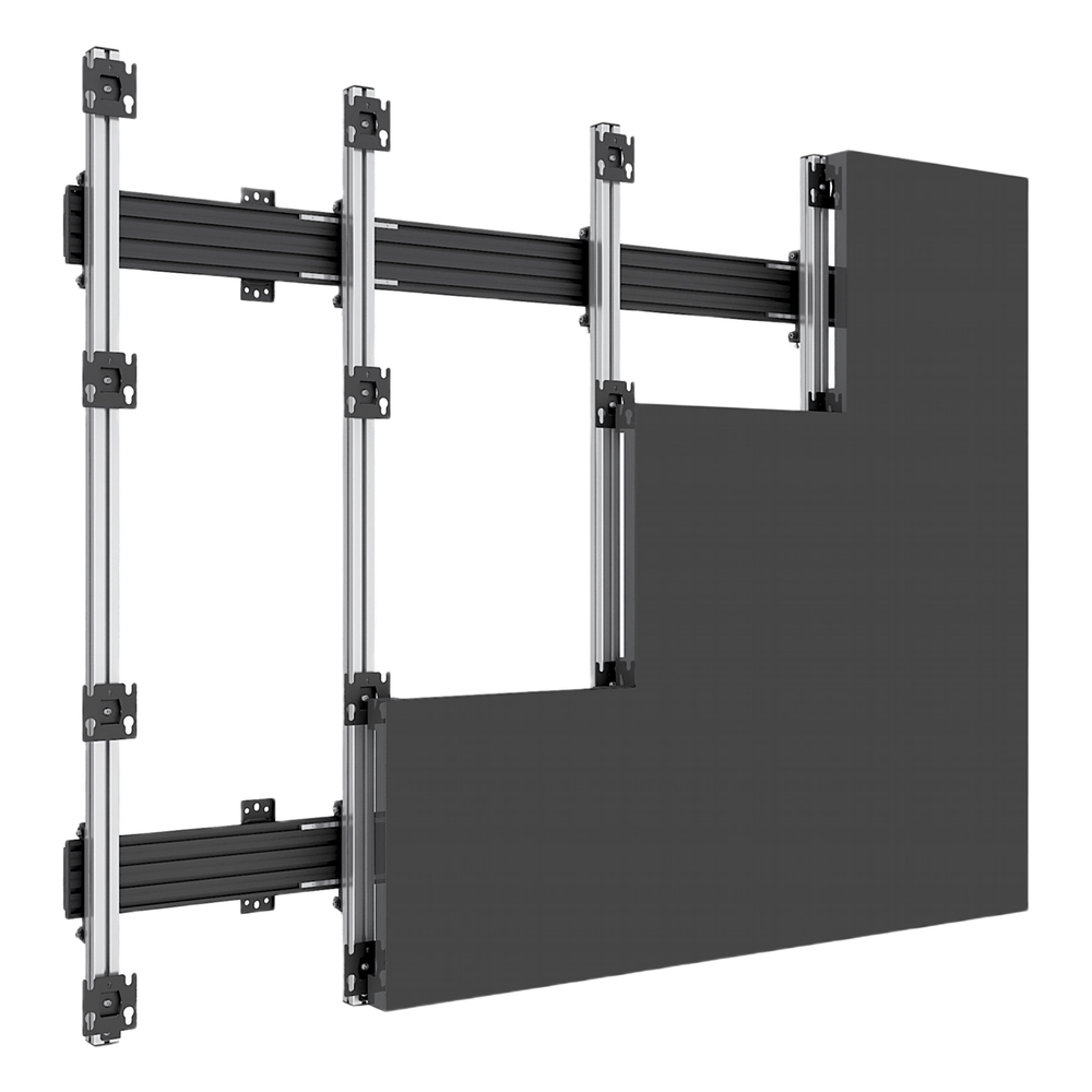 Accesorio _ Riel de Aluminio Longitud 1670 mm | Ancho 40 mm | Altura 40 mm | Diseño Modular | Tapas de Riel Incluidas