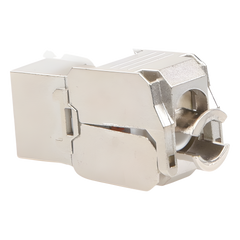 Módulo Jack Keystone Cat6A Blindado (STP) sin Herramienta (Toolless) para Faceplate
