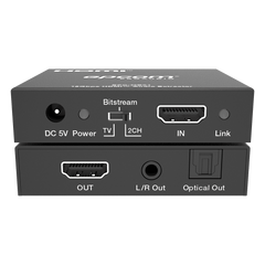 Extractor de Audio HDMI | 18 Gbps | HDCP 2.2 | Resolución 4K2K@60Hz | YUV444 | HDR 10 bits |Audio Óptico y Estéreo L/R