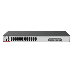 Switch Core PoE 802.3bt 370W Capa 3 Multi-Gigabit 24 puertos 5Gb/2.5Gb/1Gb/100M, 4 puertos fibra SFP28 25Gb