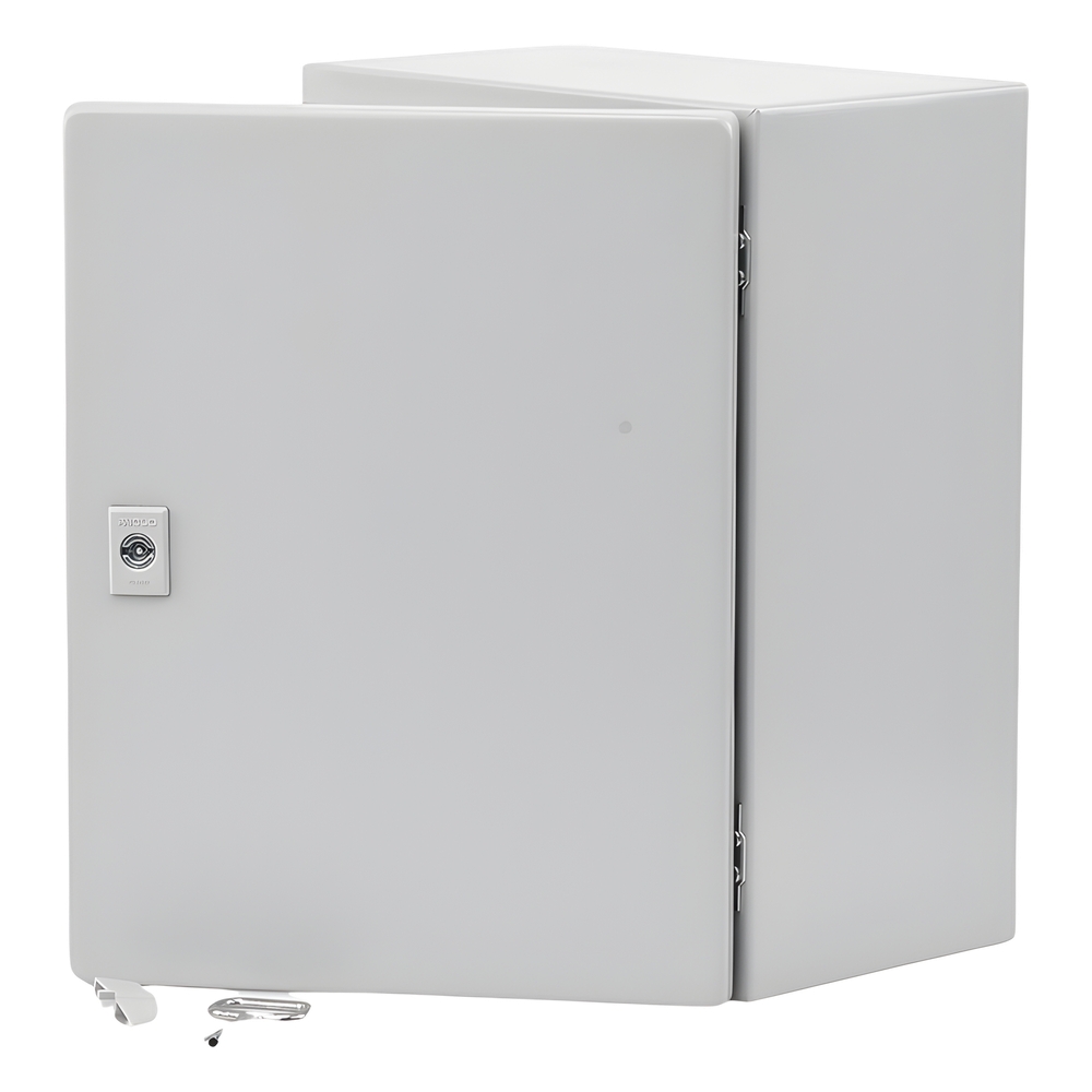 Gabinete de Acero, Nema 4 -IP 66 de 30 x 40 x 20 cm con Platina y certificado UL.