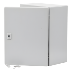 Gabinete de Acero, Nema 4 -IP 66 de 30 x 40 x 20 cm con Platina y certificado UL.