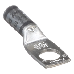 Zapata de compresión LCA4-38-L, para cal. 4 Awg, Barreno para tornillo prisionero de 3/8, 1 Pz