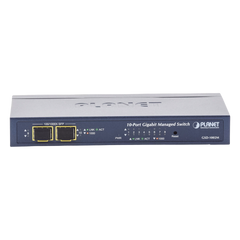 Switch Administrable de Escritorio de 8 Puertos Gigabit/ 2 Puertos SFP / 20 Gbps Switching / PoE In 802.3af/at / Dual Power DC + PoE / VLAN Q-in-Q / IPv6/IPv4/  Administración Remota con CloudNMS