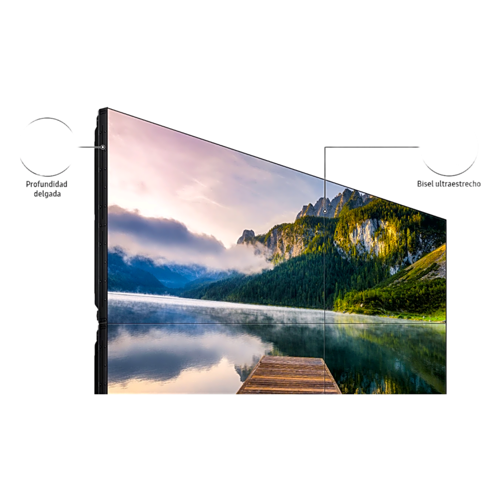 KIT de Video wall LCD 2x3 / 6 pantallas de 55" VM55BU para conexion daisy chain / incluye montajes de pared Peerless DS-VW765-LAND