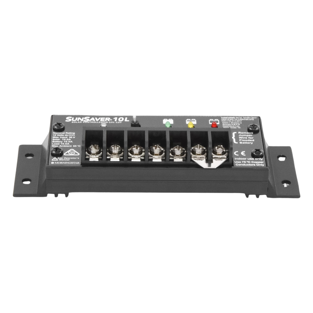 Controlador de Carga Solar SunSaver PWM 10 A / 12 VCC / Encapsulado Epóxico / Clase 1 Div 2 / Compensación de Temperatura