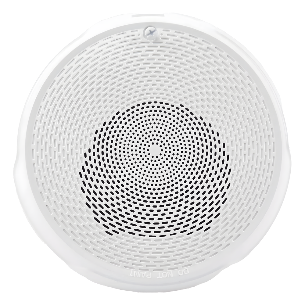 Bocina de techo para evacuación por voz, doble voltaje 25/70.7 V, sin estrobo, color blanco, Serie L System Sensor