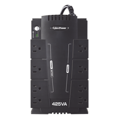 UPS de 425 VA/255 W, Topología Standby, Entrada 120 Vca NEMA 5-15P, Tipo Gabinete Compacto, Con 8 Tomas NEMA 5-15R
