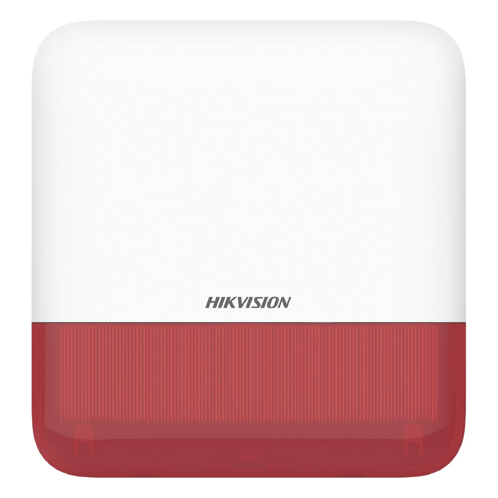 (AX PRO) Sirena Inalámbrica con Estrobo Rojo para Exterior IP65 / 110 dB