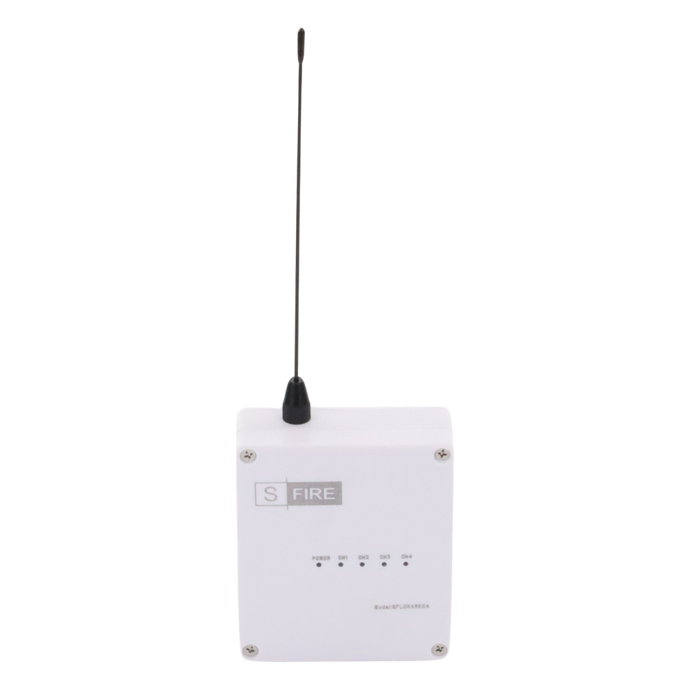 Receptor inalámbrico / 2500 metros de cobertura / 4 salidas de relevador tipo C