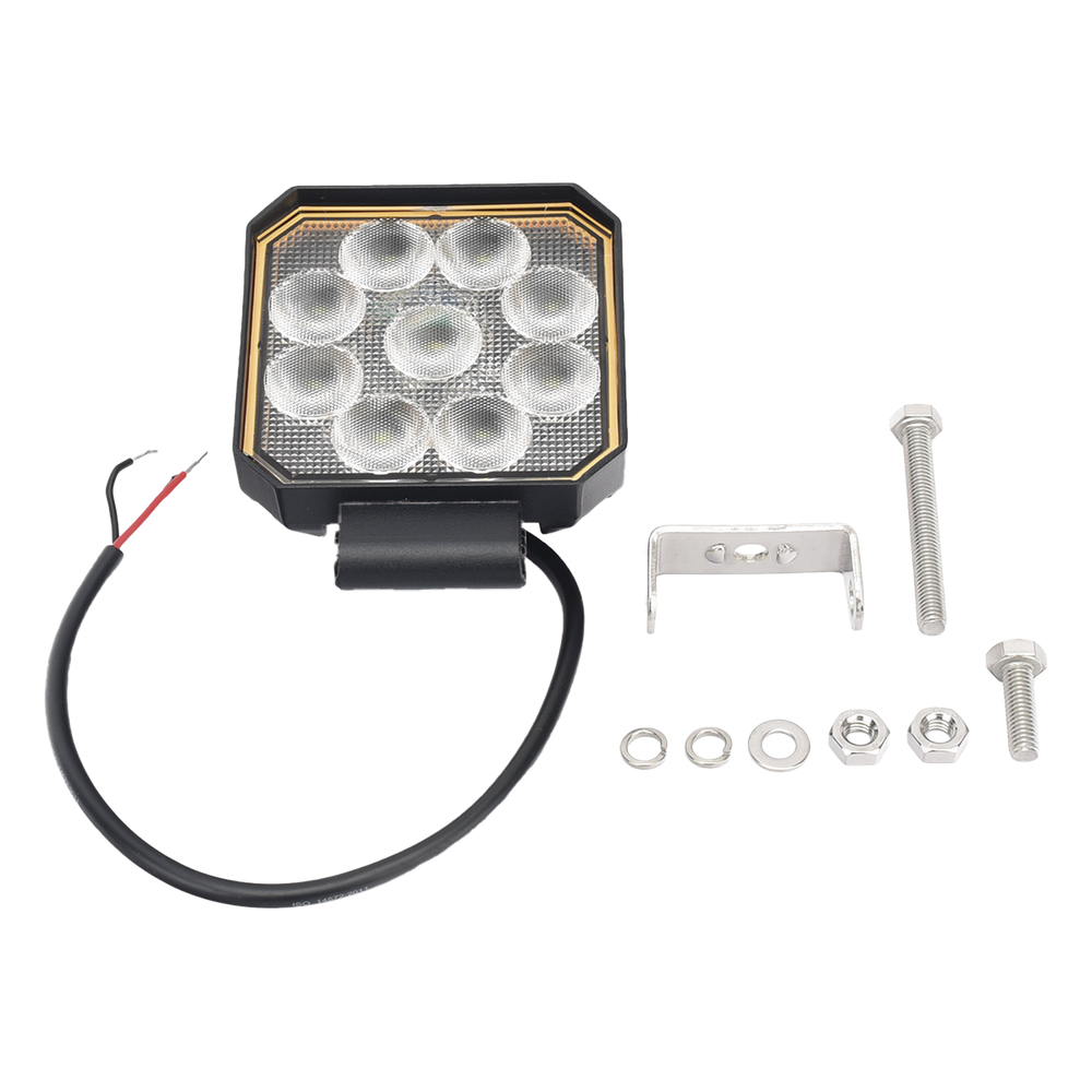 Luz de trabajo de 9 LED Bluetooth, 1500 Lumenes, 12-24 VCD