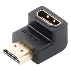Adaptador HDMI de 90 Grados Macho a Hembra / Hacia Abajo / HDMI 2.0 4K@60Hz / Proporciona Flexibilidad Sin Doblar los Cables HDMI