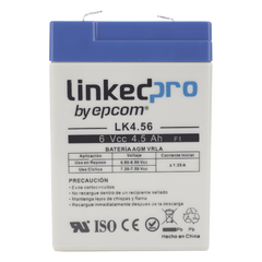 Batería de respaldo 6 V | 4.5 Ah | AGM | Especial para Seguridad Electrónica | UPS  | Sistemas de Emergencia  | Vida útil 5 años | Terminales F1
