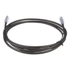 Cable de Parcheo UTP, Cat6A, 24 AWG, CM, Color Negro, 1.52 Metros (5 Pies)