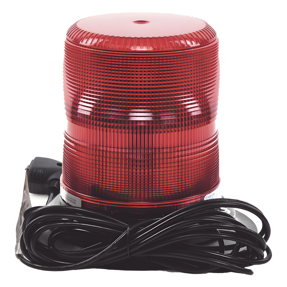 Baliza LED color rojo con montaje magnético de succión de 7" de altura