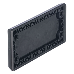 Pasacables Rectangular de Membrana, IP66, 3.39" x 1.42", 12 orificios, para Cables no Terminados. Color Negro