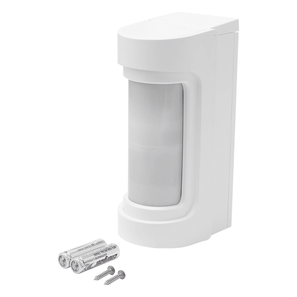 Detector de movimiento PIR dual inalámbrico para exteriores con batería de litio de larga duración