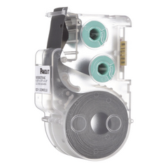 Casete de 450 Etiquetas Autolaminadas de 12.7 x 19.1 mm (0.5 x 0.75 pulgadas), para Cables de 2 a 4 mm (0.08 a 0.16 pulgadas) de Diámetro, Área de Impresión Color Blanco