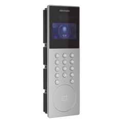 Videoportero IP Multiapartamento con Reconocimiento Facial / Llamada a App HikConnect (requiere monitor) / Protección IP65 / Apertura por Rostro, Tarjeta o App