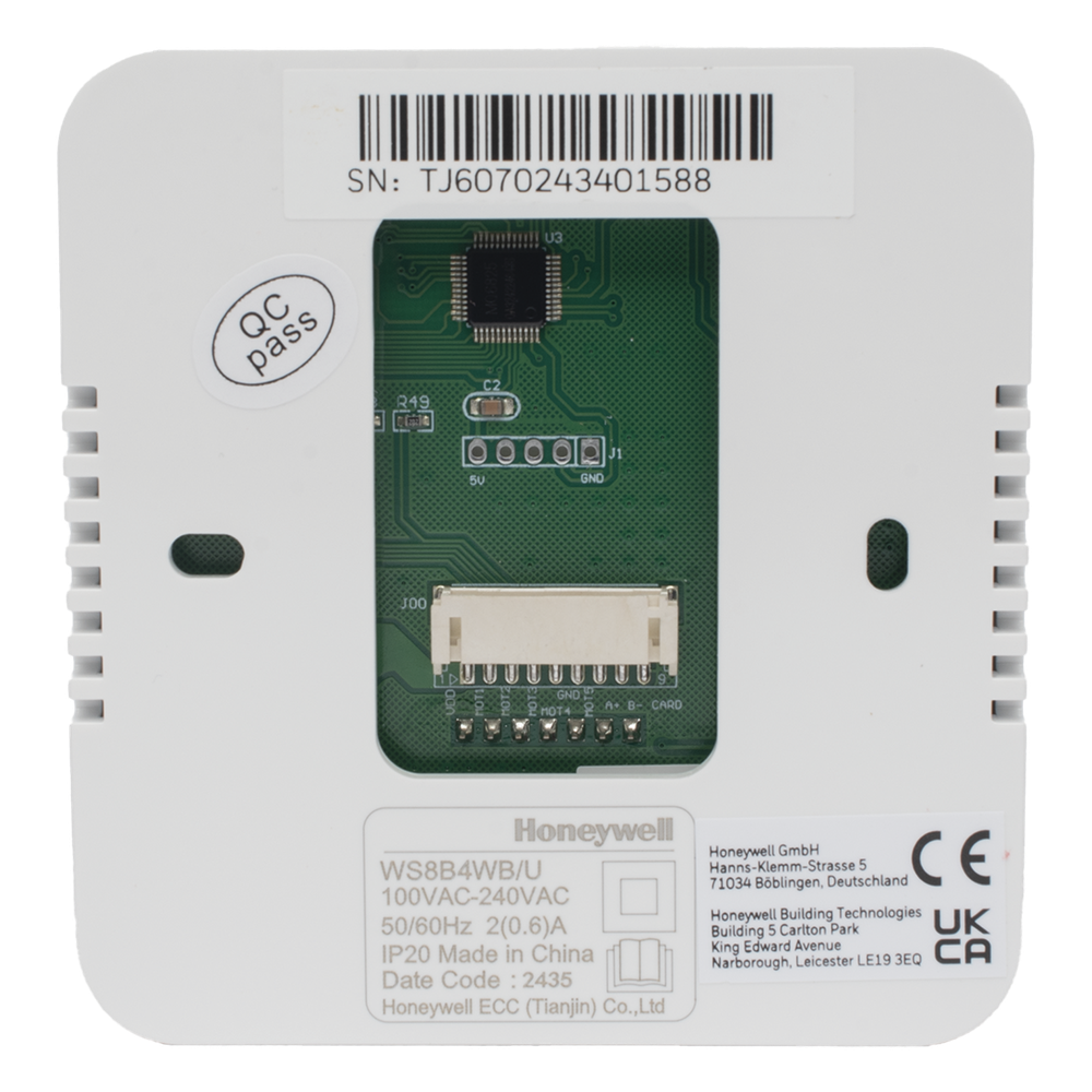 Controlador de temperatura de pared para fan coil de 2 o 4 tubos, salida on/off para válvula, control de ventilador manual o automático
