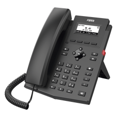 Teléfono IP / 2 Líneas SIP / Pantalla LCD 2.3" 132x64 / Audio HD G.722 y Opus / Conferencia 6 Vías / PoE 802.3af / Puertos Ethernet Duales 10/100 / Soporte EHS
