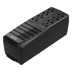 Regulador de Voltaje 1000 VA-500 W /  4 Contactos con AVR / 4 Contactos con Supresor de Picos / Protección RJ11