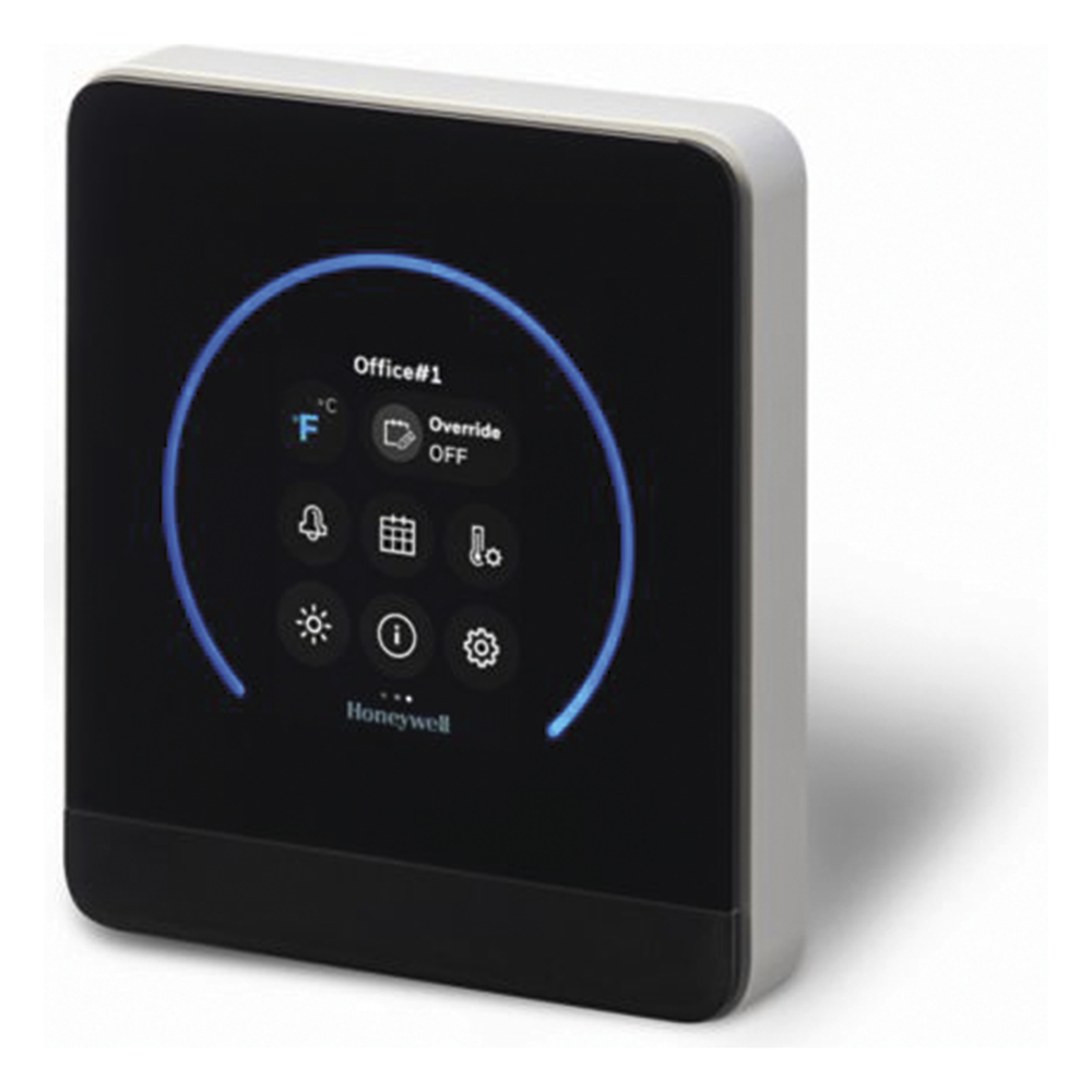 Termostato comercial con pantalla táctil a color para fan coil de 2 o 4 tubos, comunicación BACnet MS/TP y Modbus RTU