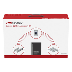 Kit HIKVISION para para Control de Acceso / Fuente 12 Vcd 2 A + Botón de Salida + Chapa Magnética 600 Lbs / Para Instalación de Control de Acceso Autónomo (Facial Min Moe, Teclados, Lectores de Huella, Etc...)