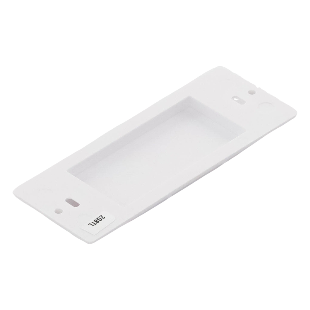 Inserto ciego estilo Designer para cubrir espacios sin usar en placas de pared Lutron Claro y Satin Colors, instalación a presión sin tornillos, color blanco brillante