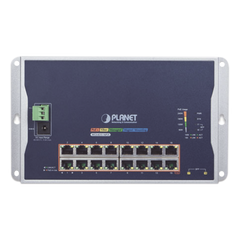 Switch Industrial Administrable Capa 2 de Pared,16 Puertos PoE 802.3at Gigabit y 2 Puertos SFP