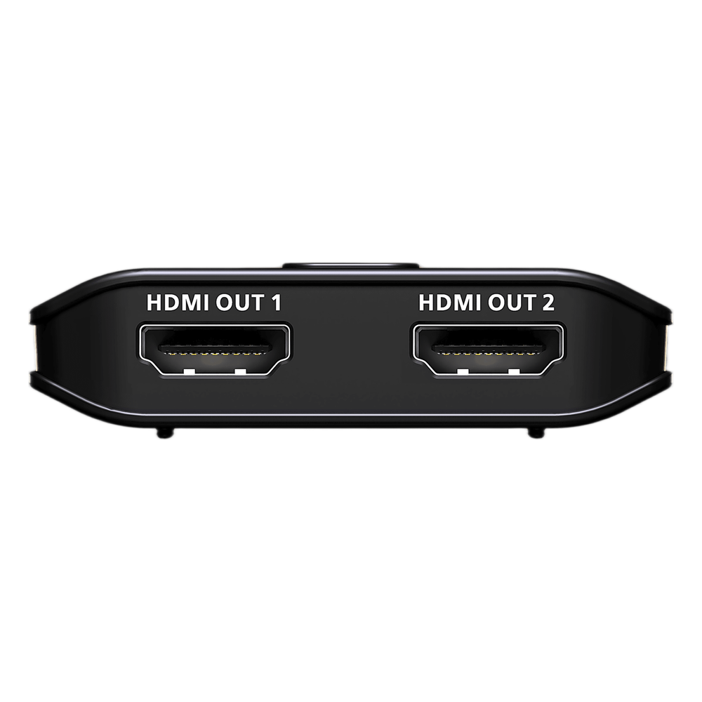 Splitter HDMI 2 Puertos True 4K Essentials | Resolución 3840x2160@60Hz | EDID Sync | HDR10+ | HDCP 2.2 | 18Gbps | LPCM 7.1 | Control por Botón | Plástico | 0.03 kg | 6.10 x 5.65 x 1.52 cm (2.4 x 2.22 x 0.6 in)