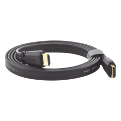 Cable HDMI 2.0 Plano de 1.5 Metros (4.92 Pies) / 4K@60Hz / HDR / 3D / HEC (Canal Ethernet HDMI) / ARC (Canal de Retorno de Audio / Color Profundo de 48 Bits / Audio de 32 Canales / HDCP / Audio Dolby True HD 7.1 / 18 Gbps / EstaÑado y Triple Blinda