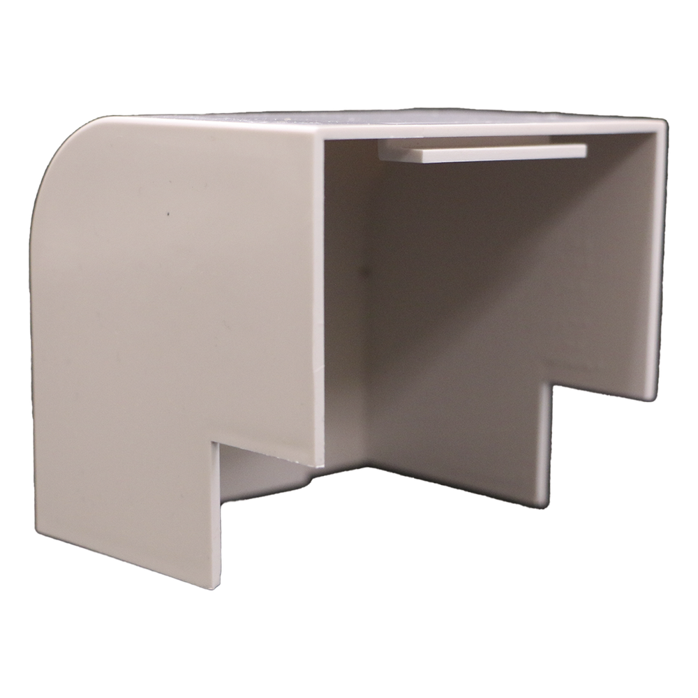 Esquinero Exterior Color Blanco de PVC Auto Axtinguible, Para Canaleta TMK-4577 (5510-02001)