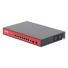 Switch Administrable Capa 2 de 8 puertos 10/100/1000 PoE af/at + 2 x SFP Gigabit, con respaldo para energía solar