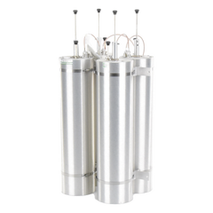 Duplexer Pasa Banda-Rechazo de Banda, 144-174 MHz, 4 Cavidades de 6.625" Diámetro, 500 KHz, 400 Watt, BNC Hembras.