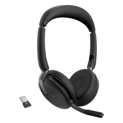 Diadema / Auricular Jabra Evolve2 65 Flex Stereo / Bluetooth 5.2 + USB-A / ANC Híbrido / Diseño Plegable (26699-999-999)
