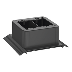 Caja de Conexión Doble, Para Uso con Canaleta de Piso AFR4BCBL6, Material PVC Rígido, Color Negro