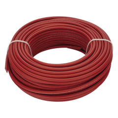 Cable Fotovoltaico Rojo / Cobre Estañado / 6 mm² (10 AWG) / 2000V / Rollo 50m / UL 4703 y TUV