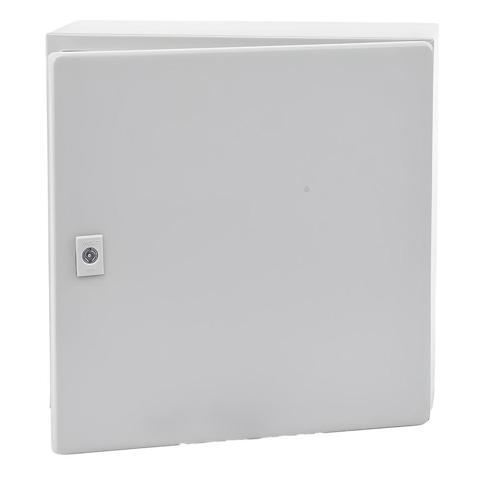 Gabinete de Acero, Nema 4 -IP 66 de 40 x 40 x 20 cm con Platina y certificado UL.